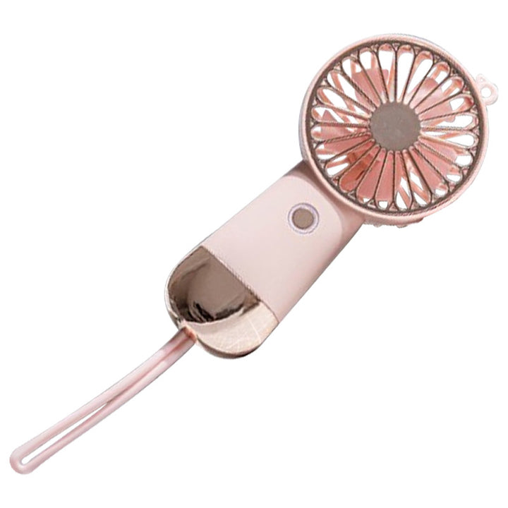 Ladies portable hand fan with USB charging function and ergonomic handle Stornfield