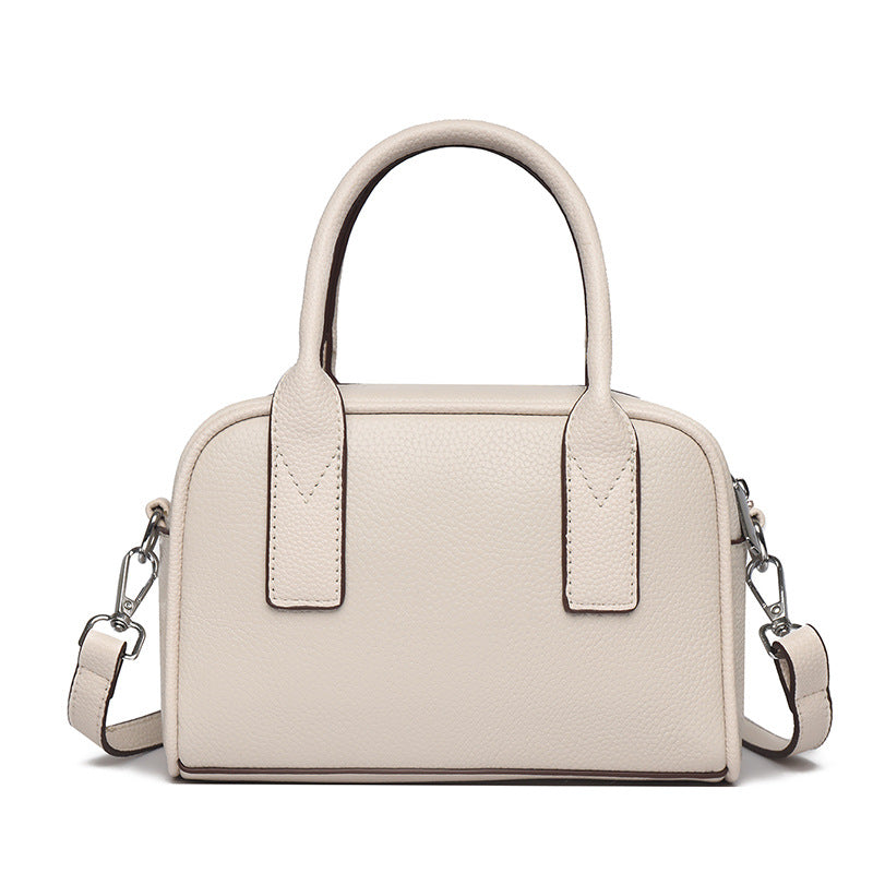 Textured Leather Mini Handheld Satchel Stornfield