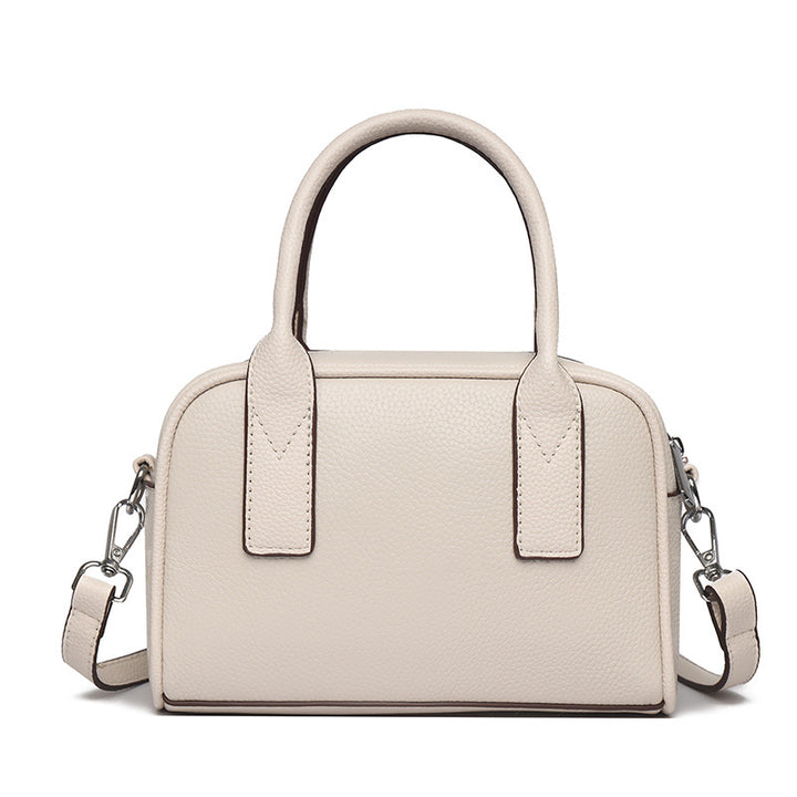 Textured Leather Mini Handheld Satchel Stornfield