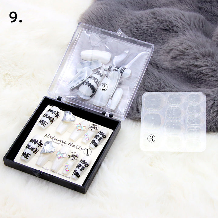 Elegant Pre-Designed Press-On Nail Set Stornfield