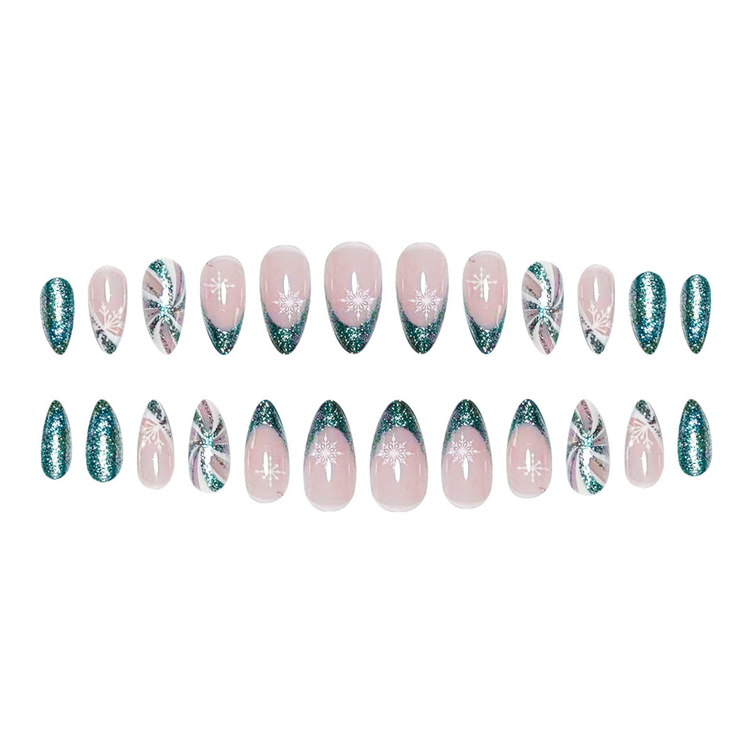 Elegant Glittery Nail Art Enhancements Stornfield