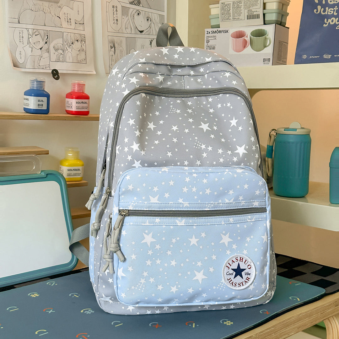 Versatile Multi-Functional Star-Printed Backpack Stornfield