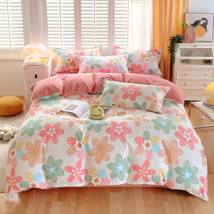Comforting Bunny Print Bedding Set