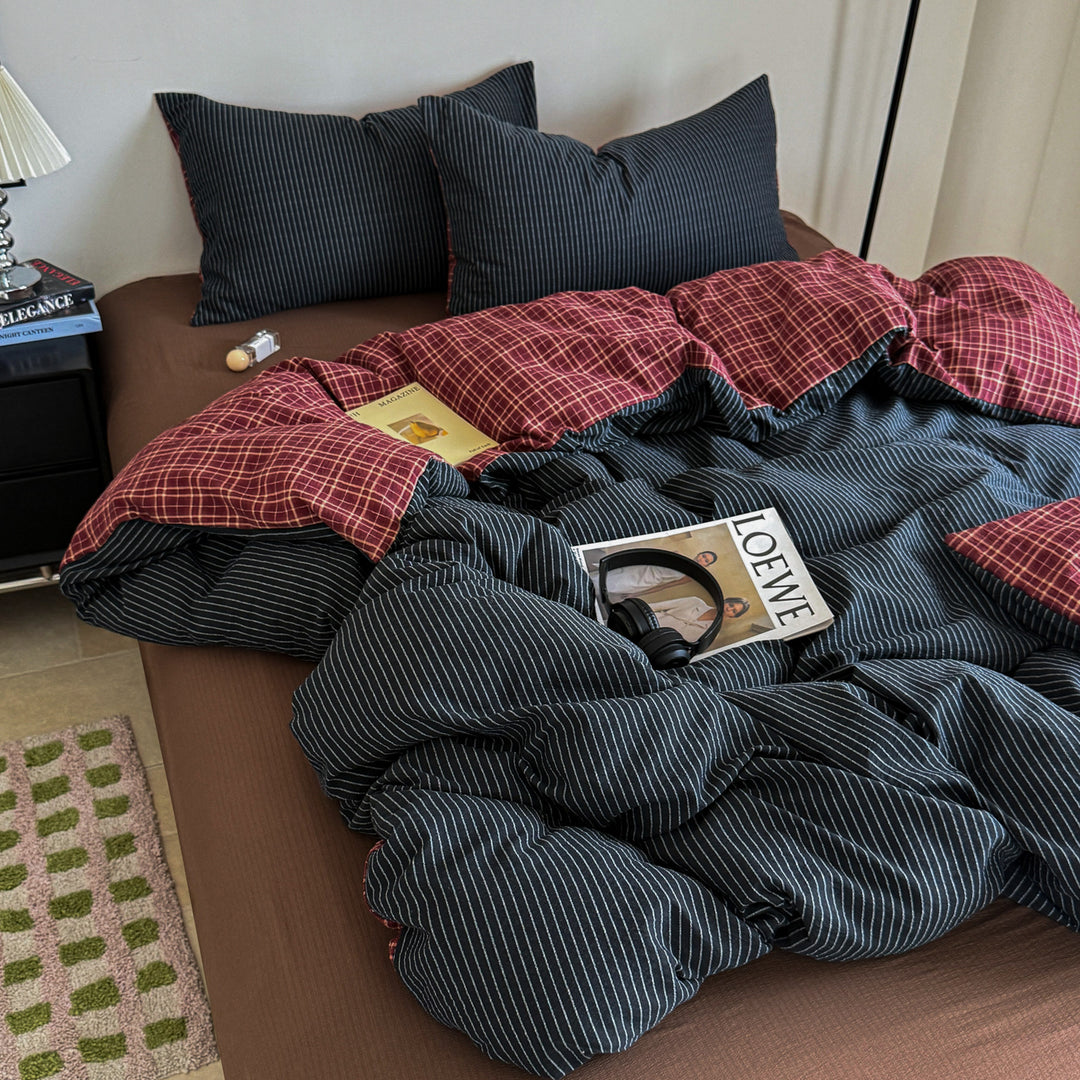 Modern Striped Duvet Cover Set