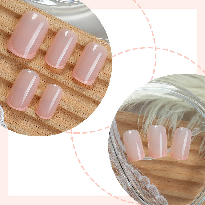 Artificial artificial nails with elegant gradient color and glitter accents Stornfield