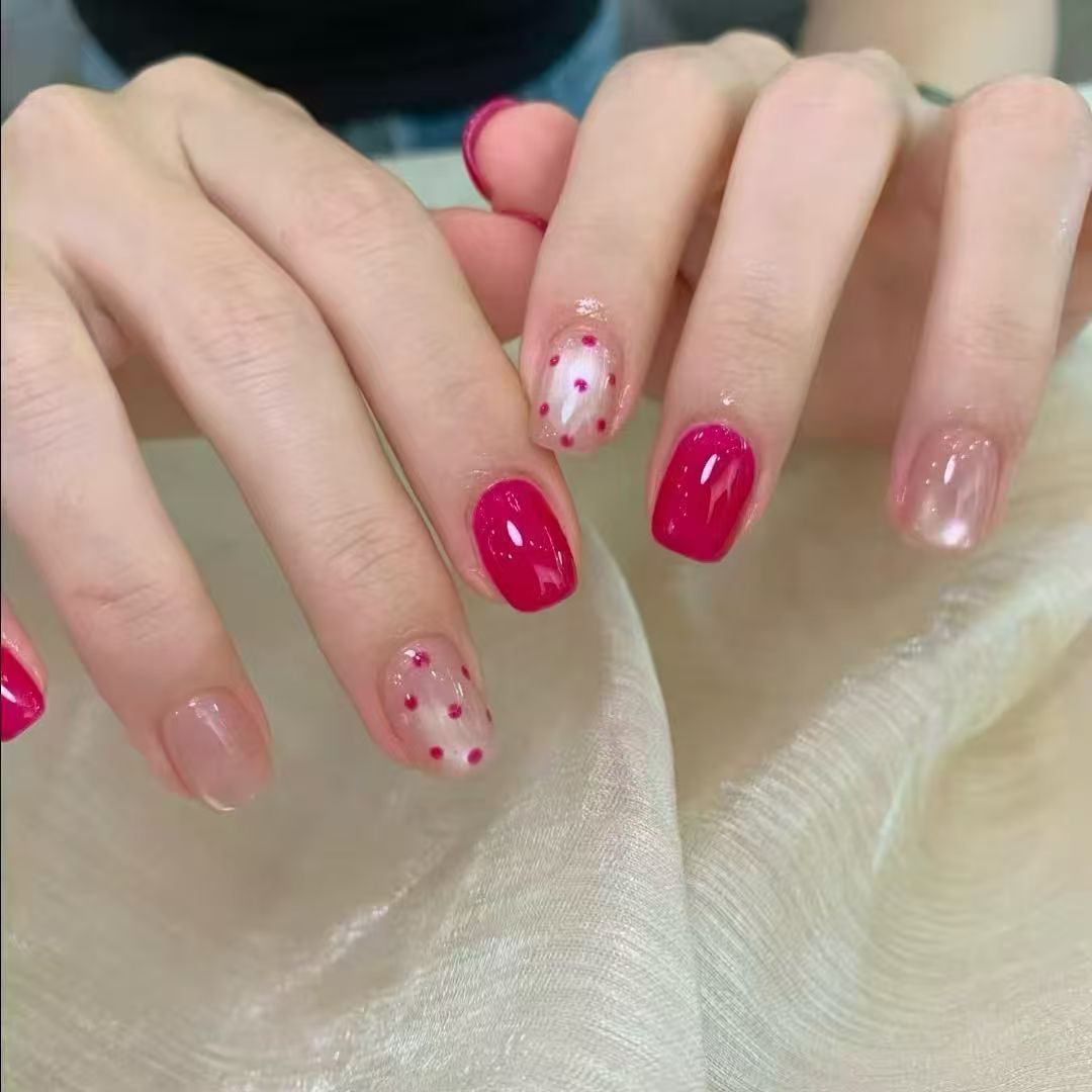 Elegant French Tip Press-On Nail Set Stornfield