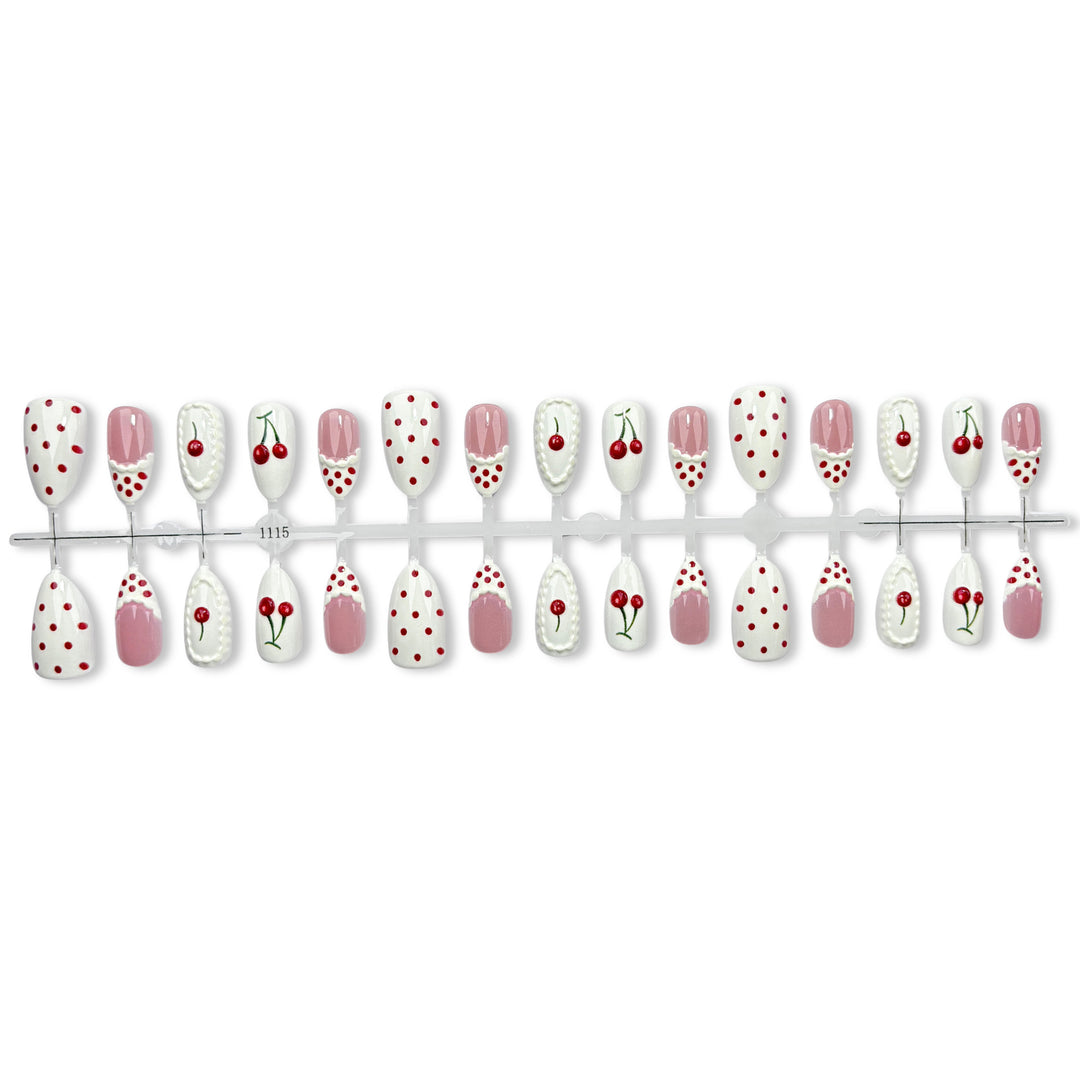 Cherry Blossom-Themed Press-On Nail Set