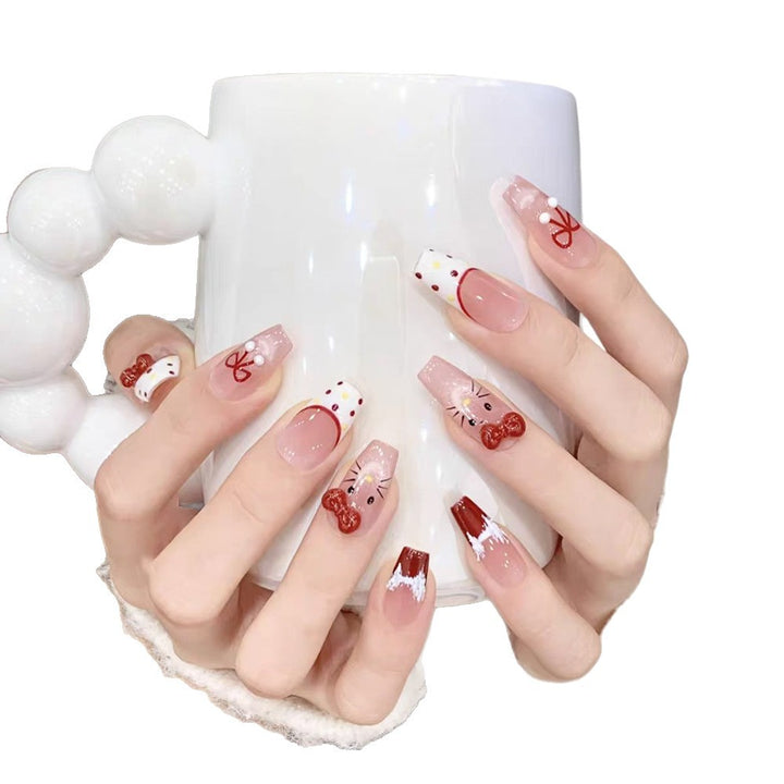 Glossy Press-On Nail Extensions Stornfield
