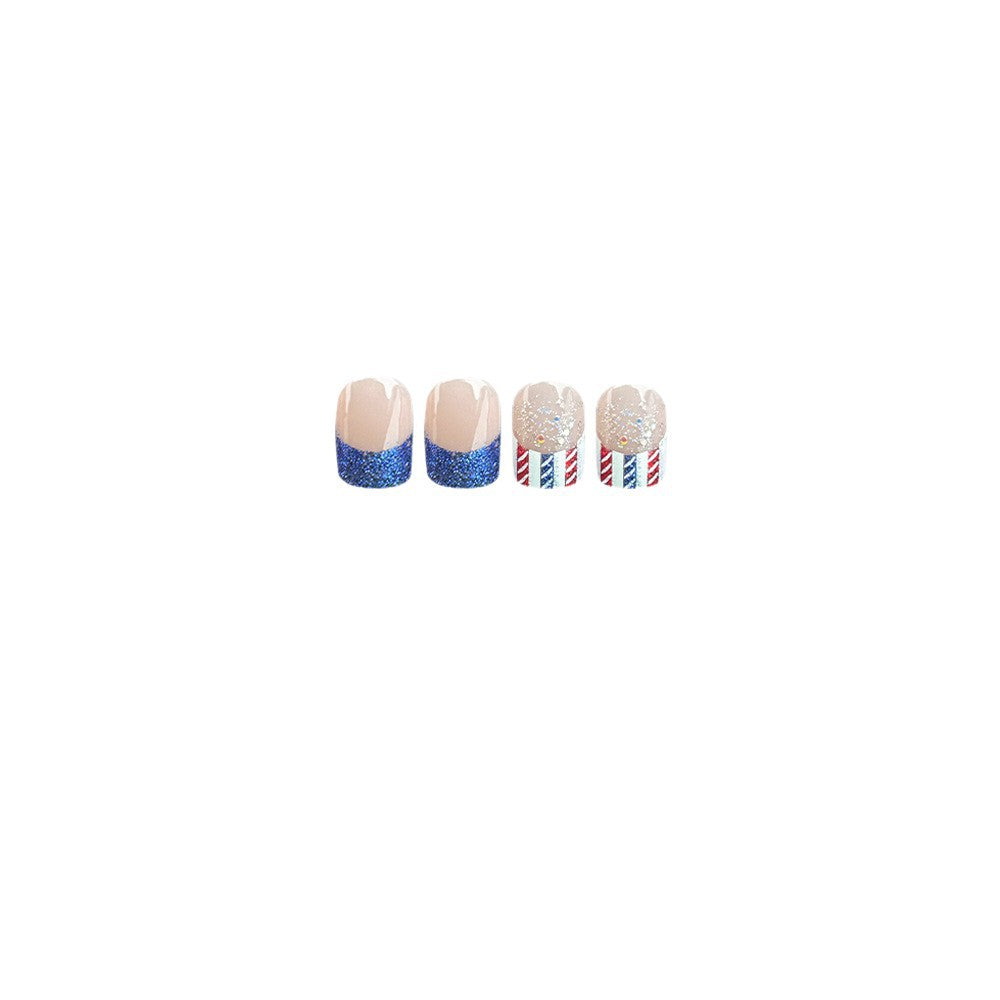 Patriotic Themed Press-On Nail Set Stornfield