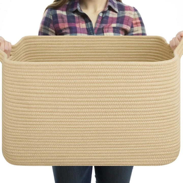 Women Versatile Storage Basket with Sturdy Handles Stornfield