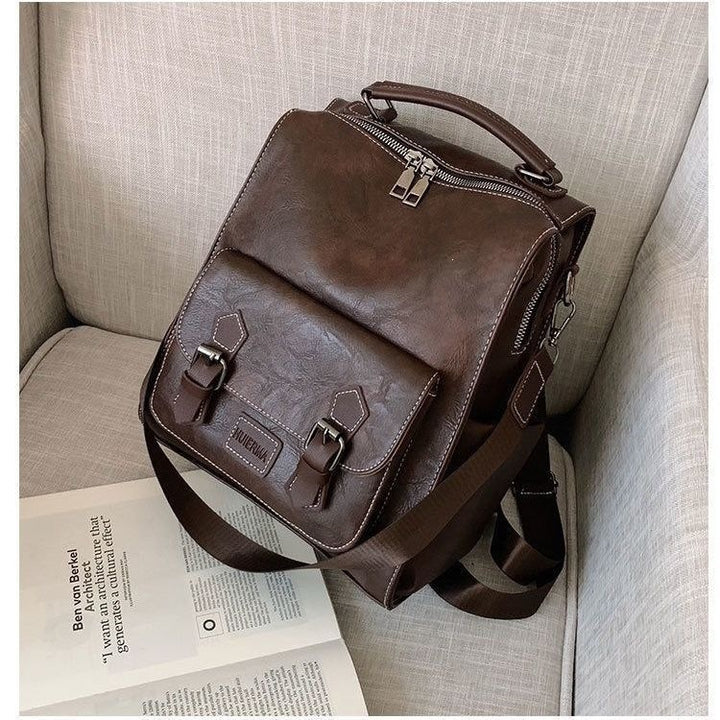 Multi-Functional Leather Backpack Stornfield