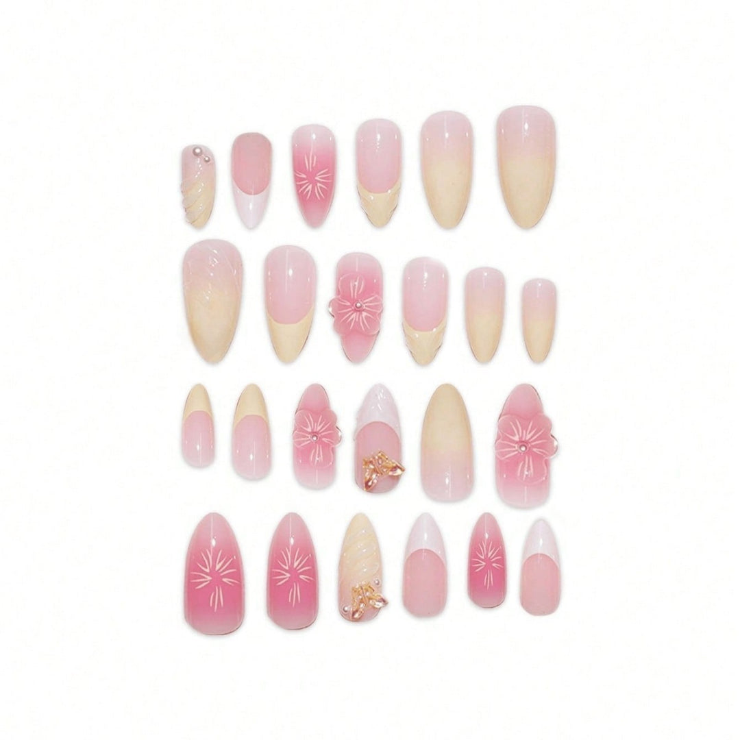 Elegant Floral Design Press-On Nails Stornfield