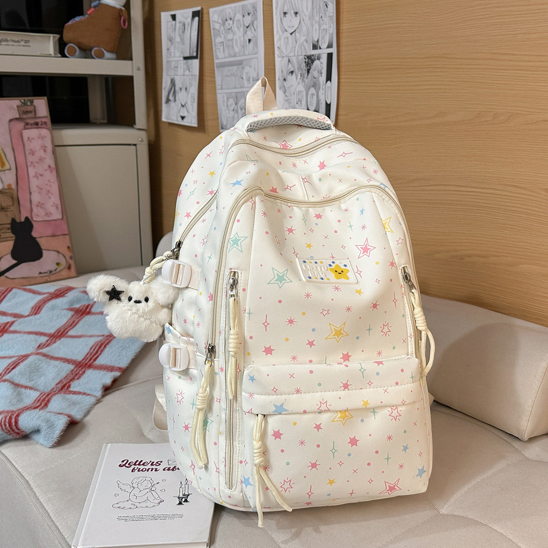 Fun Star-Printed Casual Backpack Stornfield