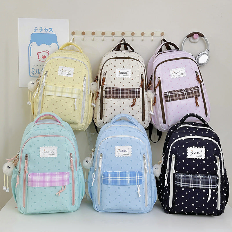 Stylish Star-Print Backpack Stornfield 1791205961