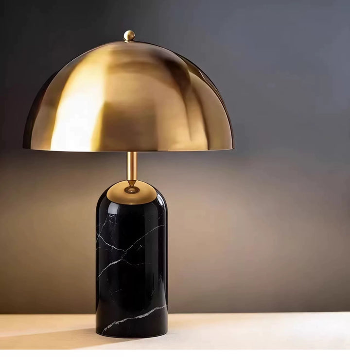 Modern Marble and Metal Table Lamp