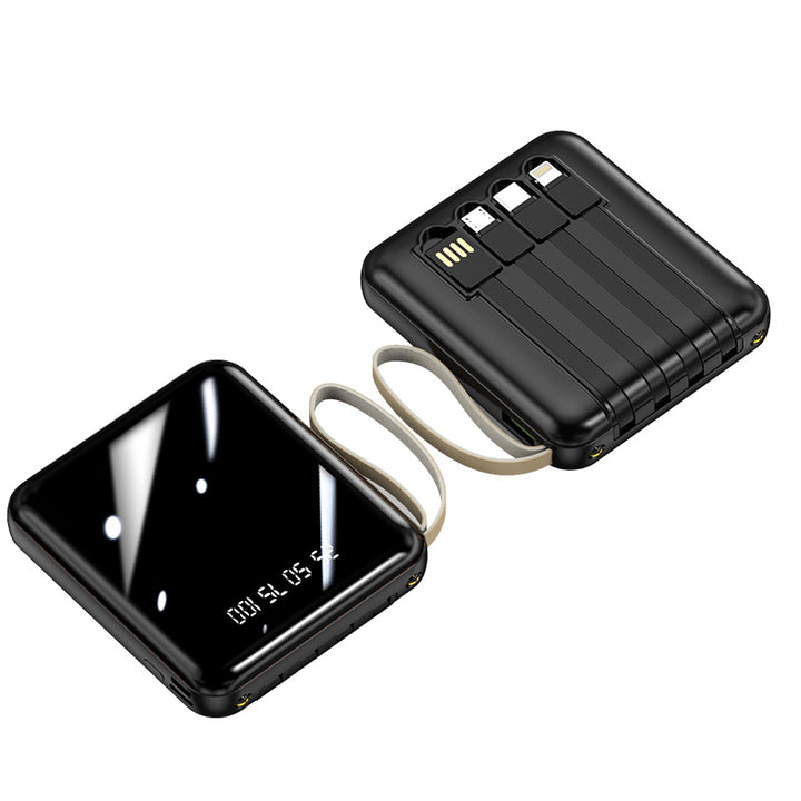 Portable power bank with integrated cables and digital display Stornfield