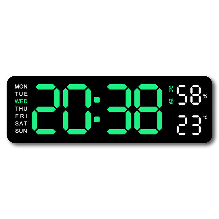 Digital wall clock with temperature and humidity display Stornfield