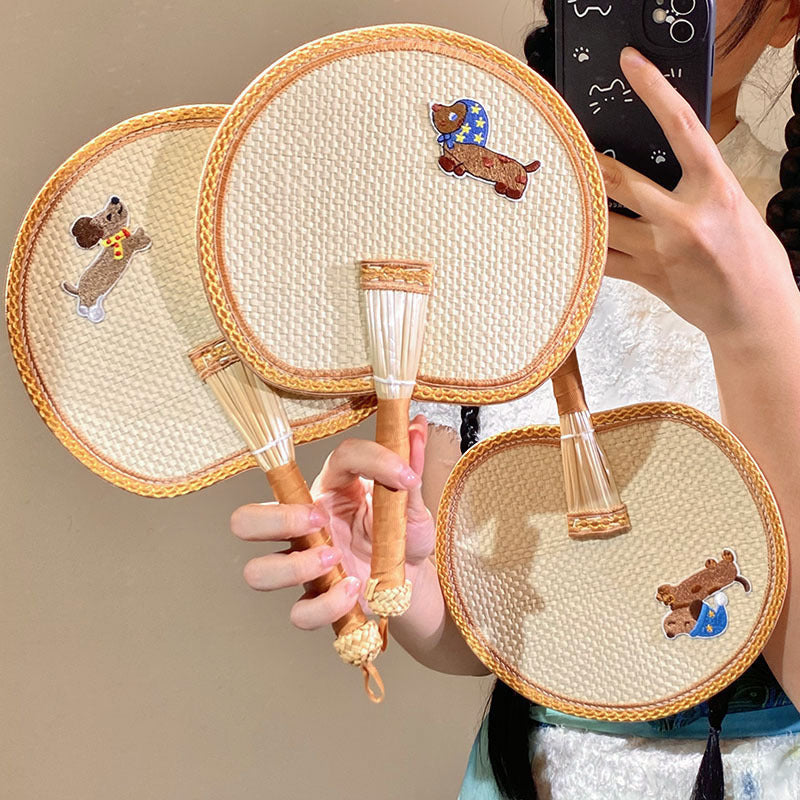 Handcrafted fan with cute animal design Stornfield