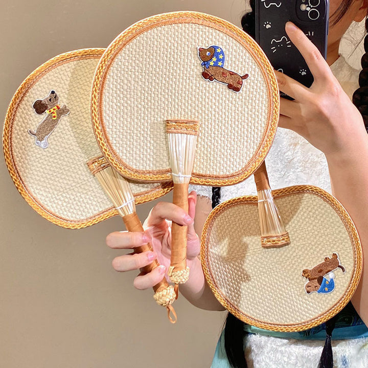 Handcrafted fan with cute animal design Stornfield