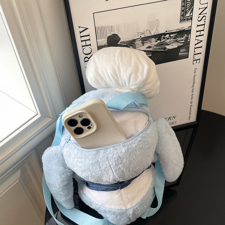Plush shoulder bag with chef's hat Stornfield