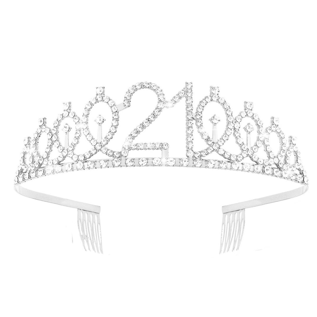 Women's Crystal-Embellished Tiara with Elegant Design Stornfield