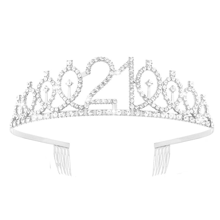 Women's Crystal-Embellished Tiara with Elegant Design Stornfield