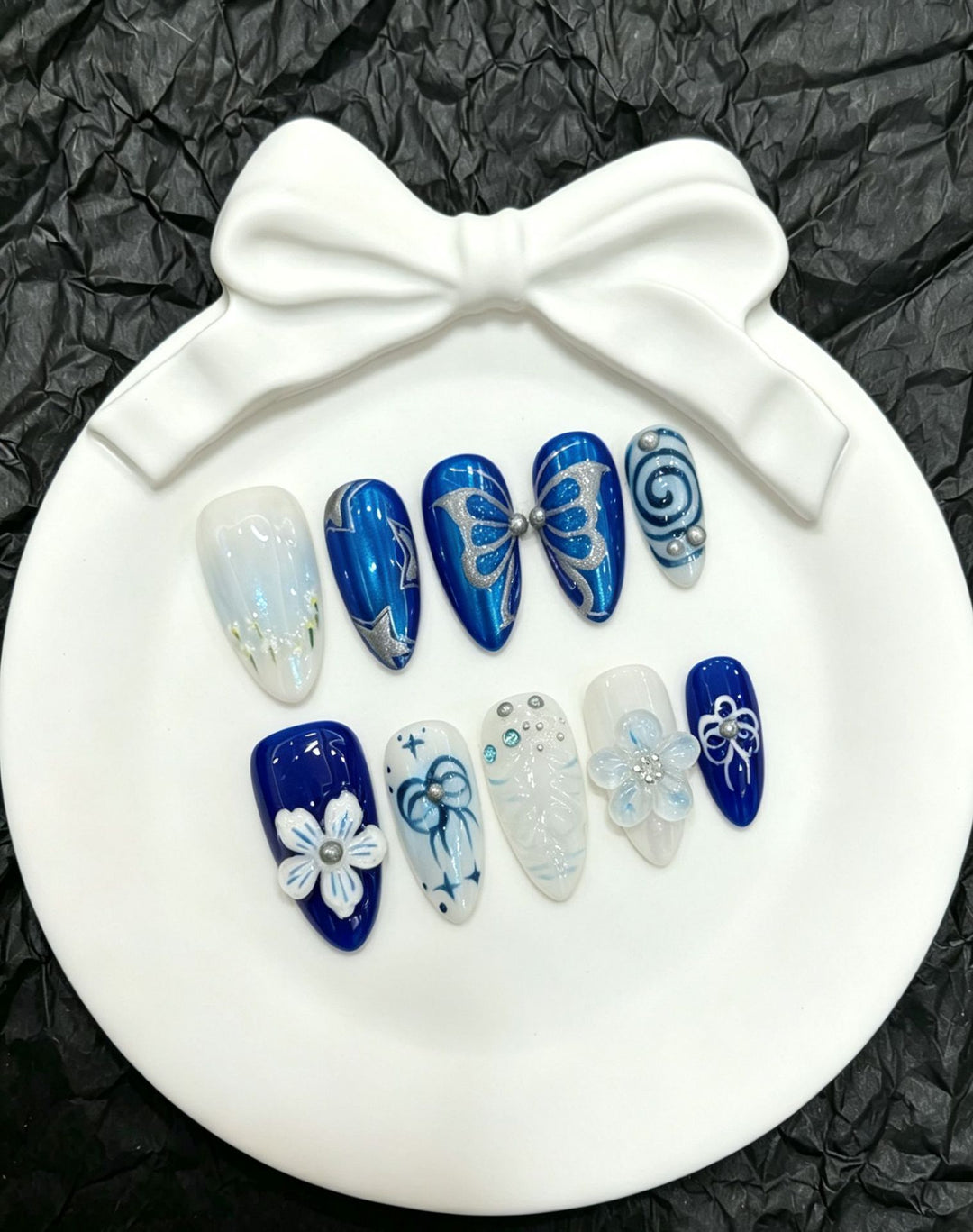 Decorative Butterfly Press-On Nail Art Collection