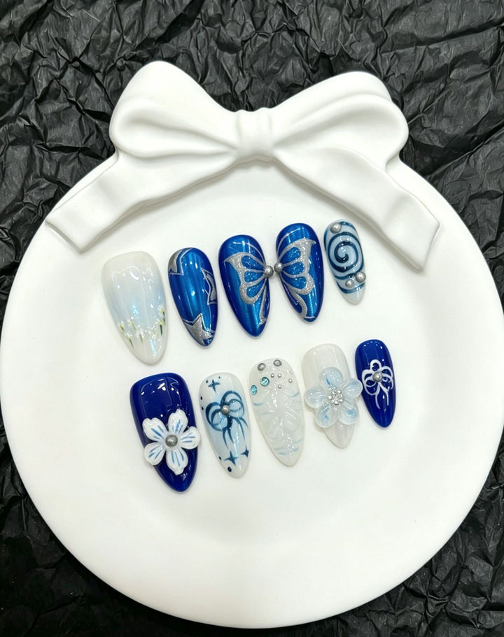 Decorative Butterfly Press-On Nail Art Collection