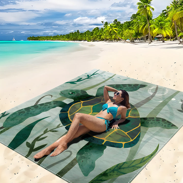 Mandala Design Beach Mat Stornfield