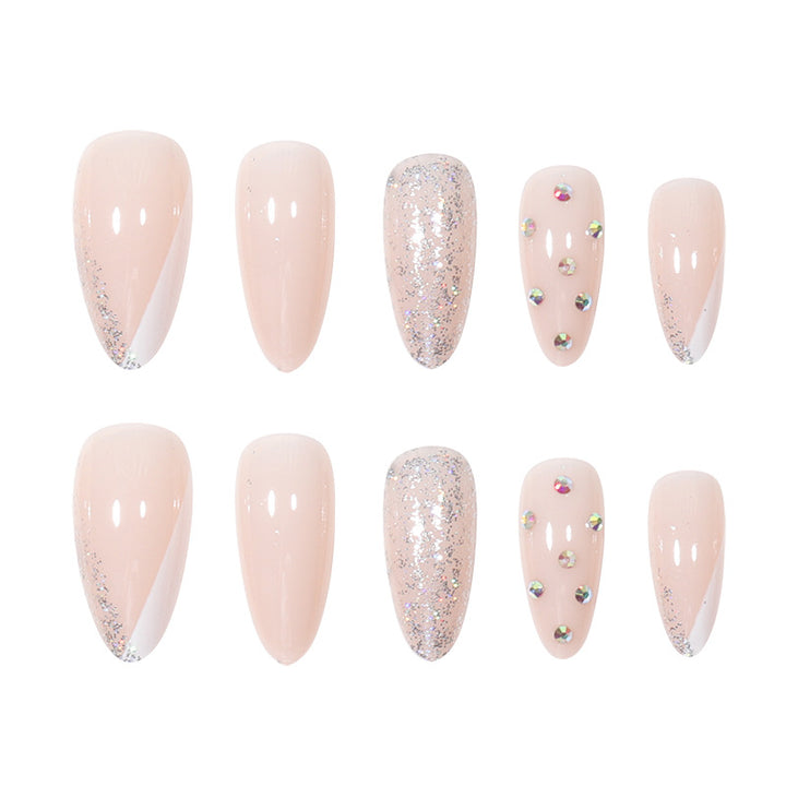 Glamorous Glittered Stiletto Nail Art Stornfield