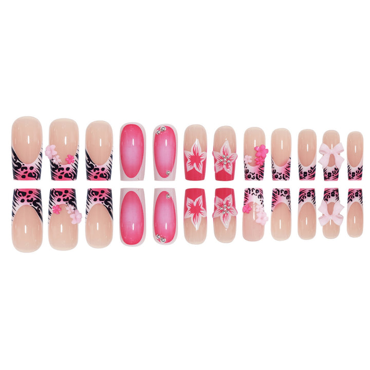 Artistic Floral Press-On Nail Art Set Stornfield