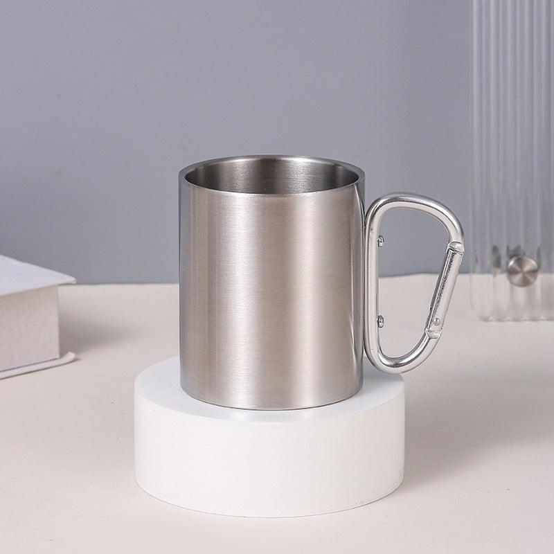 Women's Stainless Steel Coffee Mug with Carabiner Handle Stornfield