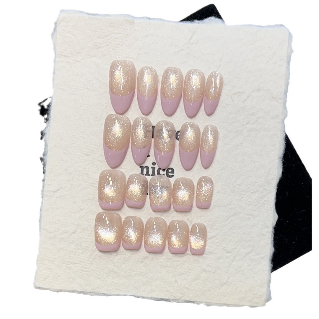 Dreamy Glittery Press-On Nail Set Stornfield