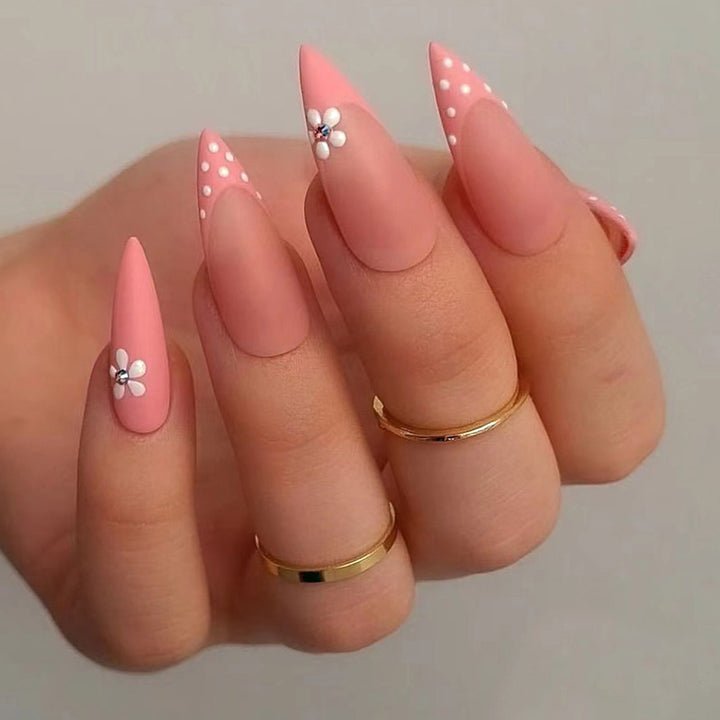 Elegant artificial nails in modern stiletto design Stornfield