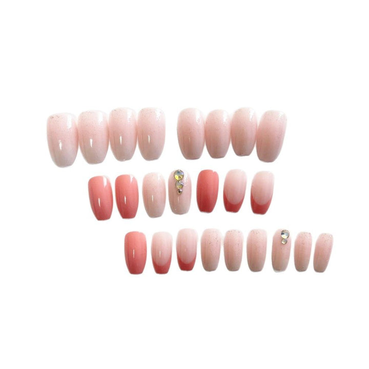Elegant artificial nails with glitter accents and gradient Stornfield