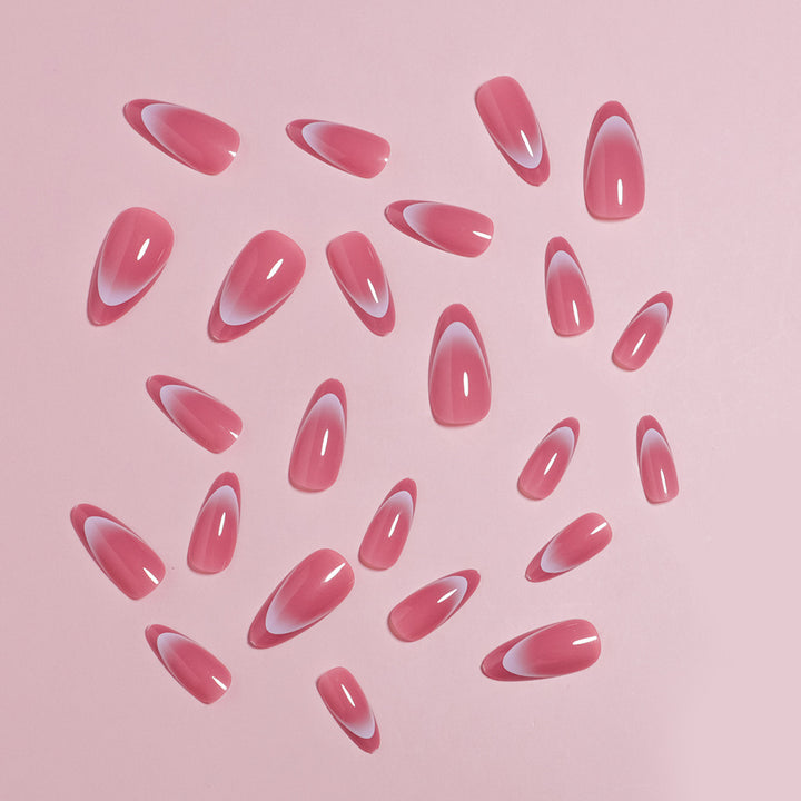 Elegant Almond-Shaped Press-On Nail Set Stornfield