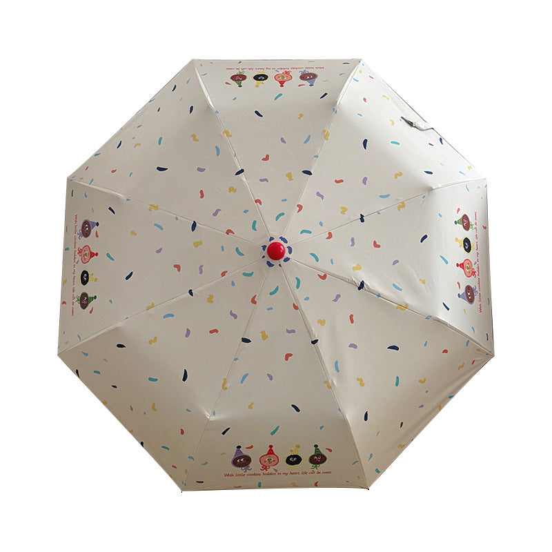 Women Folding Umbrella with Playful Cartoon Designs Stornfield