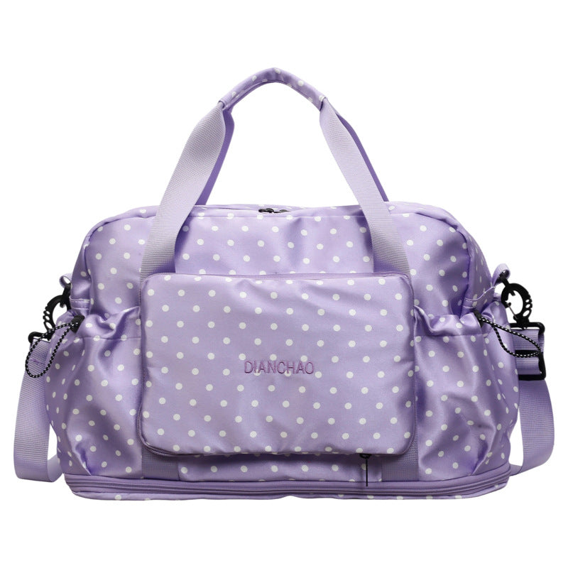 Stylish Polka Dot Overnight Duffle