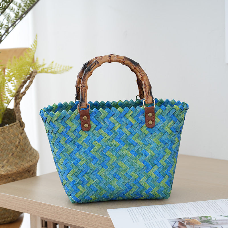 Handbag Made of Woven Bast Stornfield