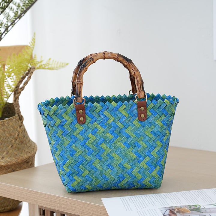 Handbag Made of Woven Bast Stornfield
