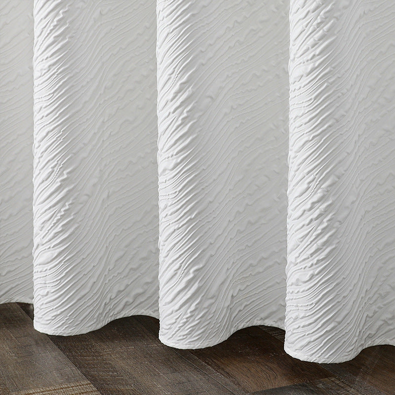 Textured Leaf Pattern Shower Curtain Stornfield