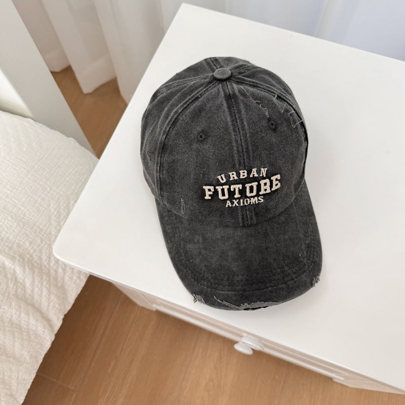 Men's Distressed Cotton Adjustable Baseball Cap Stornfield