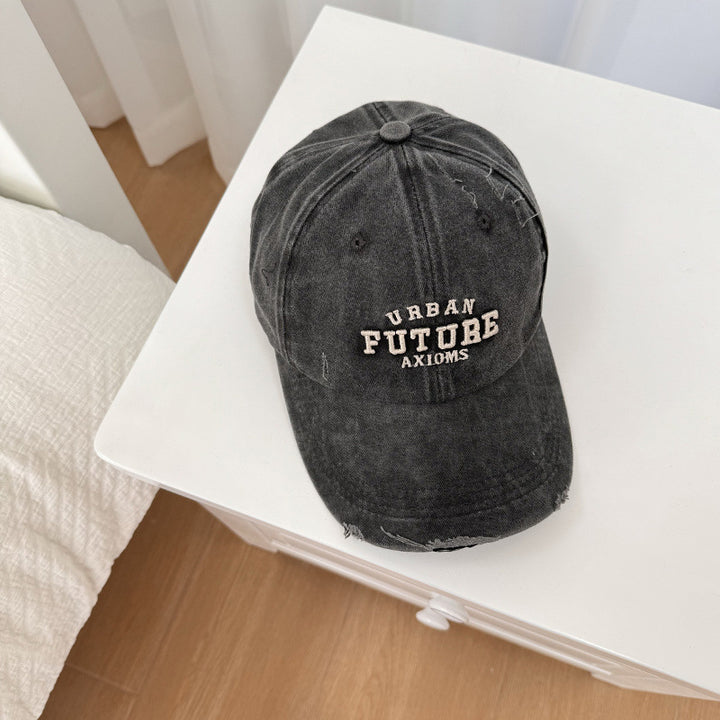 Men's Distressed Cotton Adjustable Baseball Cap Stornfield