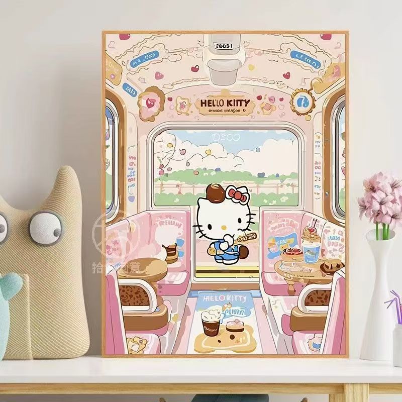 Hello Kitty-Themed Whimsical Wall Art Stornfield
