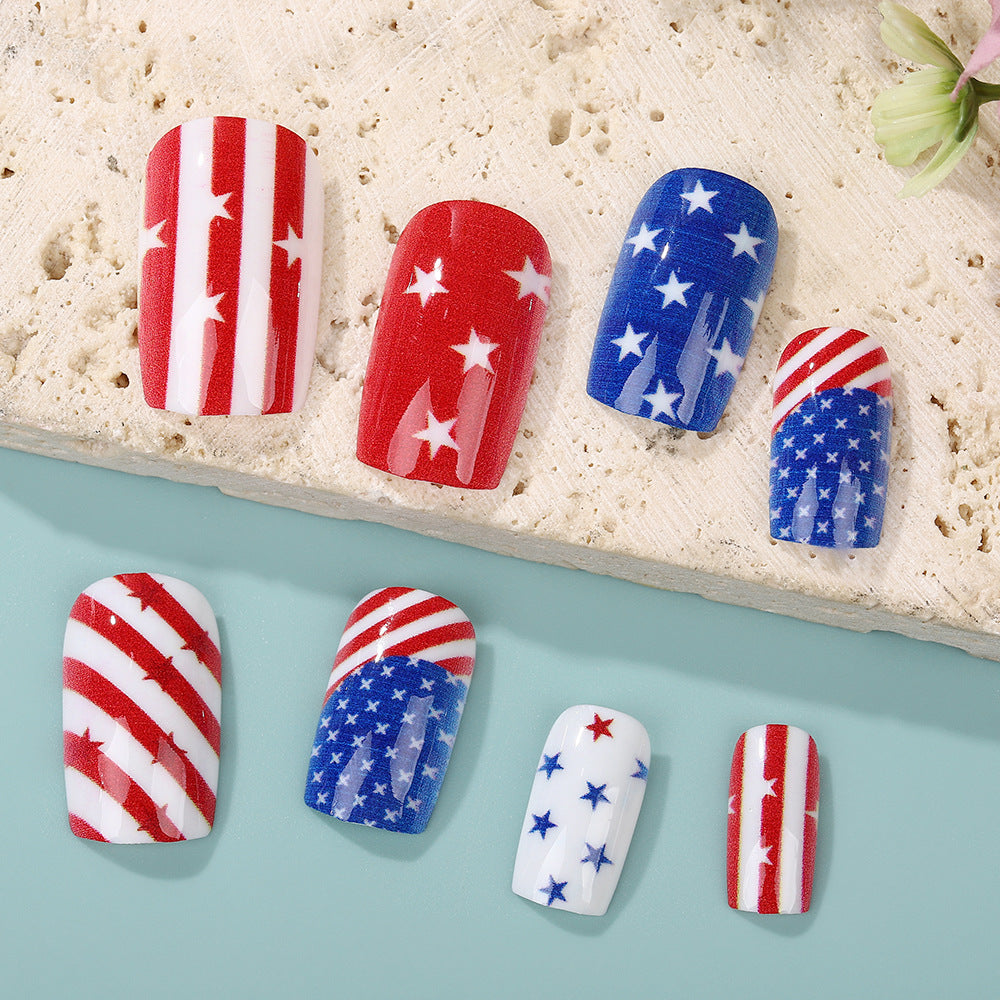 Artificial nails with national design Stornfield