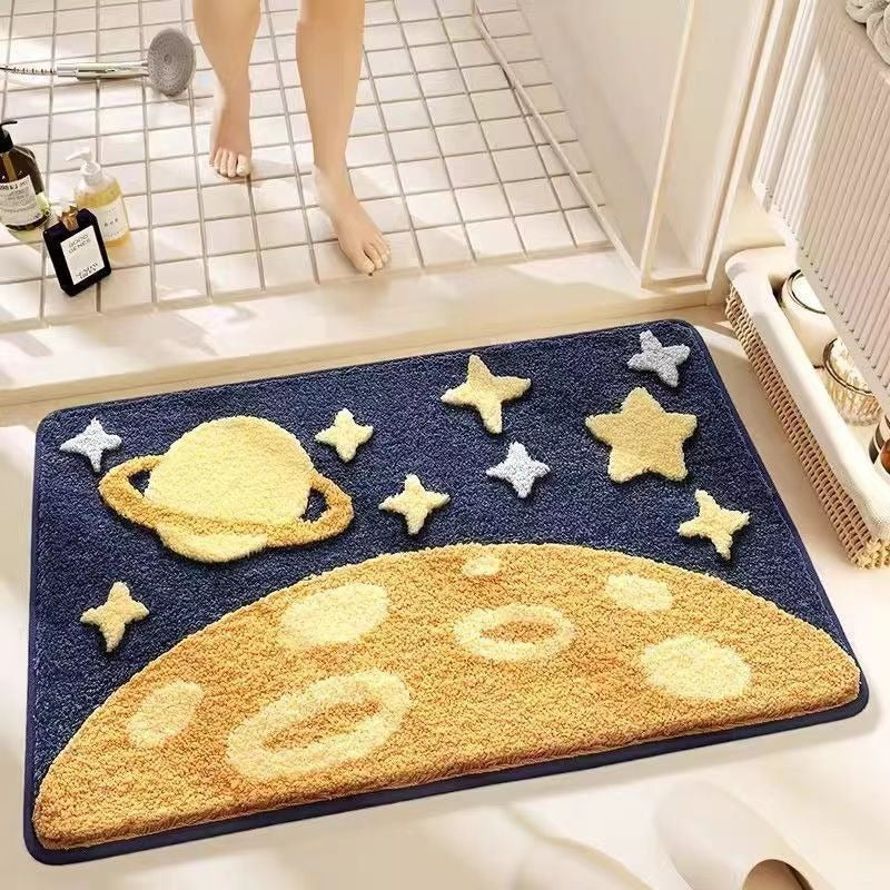 Cute Cat-Themed Bathroom Mat