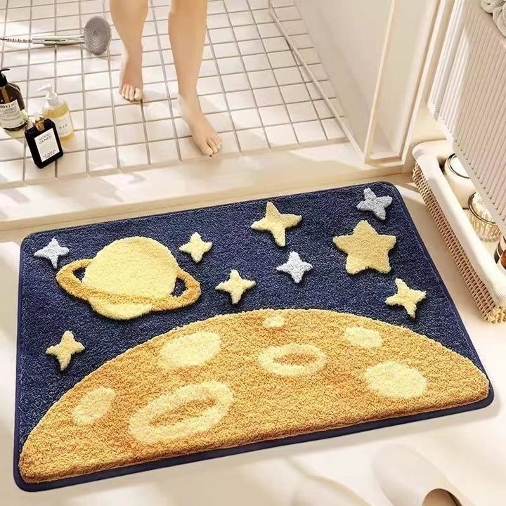 Cute Cat-Themed Bathroom Mat