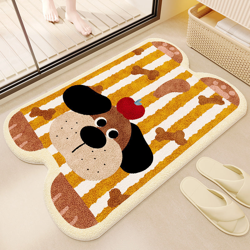 Cartoon Plush Bath Mat