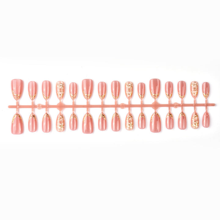 Elegant Floral-Inspired Press-On Nail Art Set Stornfield