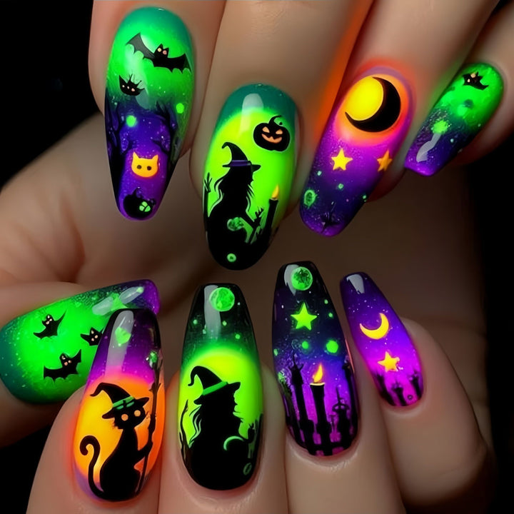 Artistic Halloween Themed Nail Art Stornfield